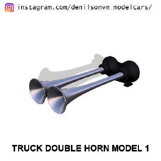 camion double klaxon pack 1 24 25 diorama train airhorn semi 3d print model - Mito3D