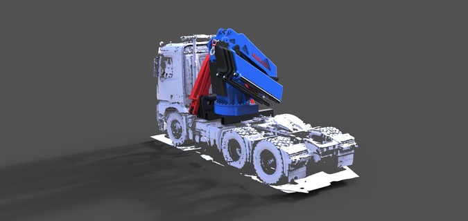 truck loader crane 1 145 rc loading mercedes iveco volvo scania man 3d print model - Mito3D
