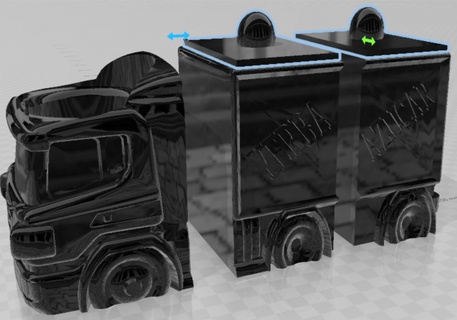 camion compagno impostato scania yerba zucchero 3d print model - Mito3D