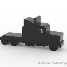 camion meeple jeton de jeux société jeu plateau accessoire le jouet d'accessoires 3d print model - Mito3D