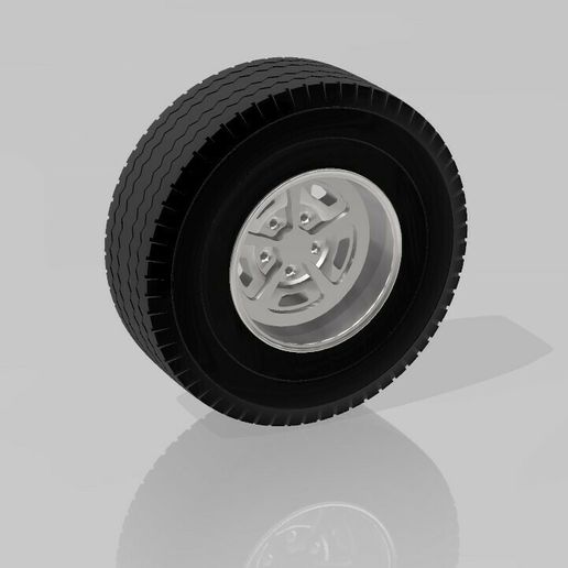 camion pneu 1 24 25 échelle voiture modélisation rota 3D print model - Mito3D