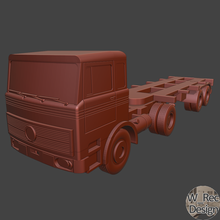 truck trailers cargo container mercedes trailer tanker 28mm 32mm wargaming 3d print model - Mito3D