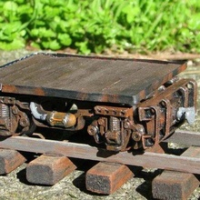 truck v3 animation mining prop railway stop-motion wagon props 3d print model - Mito3D