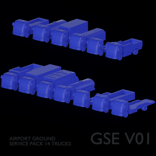 camions aéroport sol service pack 01 camion hymne dutro véhicule voiture gse 3d print model - Mito3D