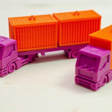 caminhões meus navios porta-contentores jogo brinquedo de acessórios transporte modelo a logística lkw crianças carro 3d print model - Mito3D