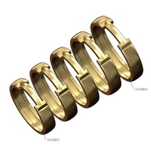 Moda anillo tamaños 5to9 3d impresión modelo 3d print model - Mito3D