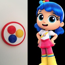 verdadeiro reino de arco-íris pinbadge jogo dos desenhos animados crianças netflix brinquedo 3d print model - Mito3D