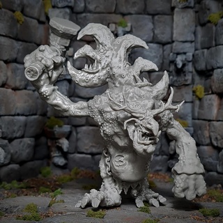 trug trol kral kötü ay türbe cin taş totem canavar dev kaba korkunç iblis 3d print model - Mito3D