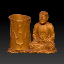 trunfo Buda caneta suporte 3 ferramenta 3d print model - Mito3D