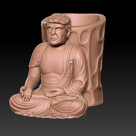 trunfo Buda caneta suporte 4 ferramenta 3D print model - Mito3D