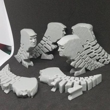 trump flexi - fixed tool dinosaur donald flexible 3d printing 3d print model - Mito3D