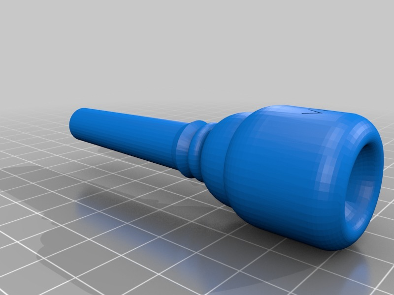 trompet ağızlık Valencia 2 mimari perde Demiryolu Dur tıpa 3d yazıcılar 3D print model - Mito3D