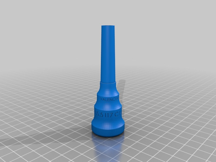 trumpet mouthpiece valencia 4 anime character architecture 3d printers 3d print model - Mito3D