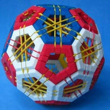 truncated icosahedron puzzle 3d icosaedron puzzles 3d print model - Mito3D