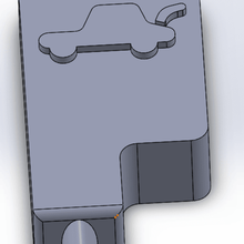 trunk handle gadget car art parts 3d print model - Mito3D