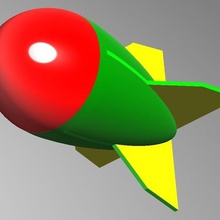 trunkey des missiles de roquettes grenades jouet art gratuit frapper jet explorer exploser jeter douloureux 3d print model - Mito3D