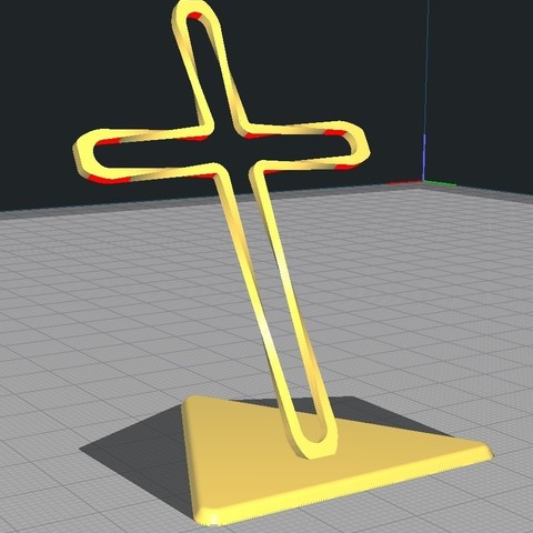 trunkey trenzado pie de la cruz jesucristo art taiwán escritorio tabla deco fe 3D print model - Mito3D