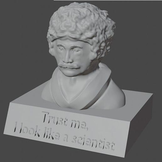 Vertrauen Wissenschaftler komisch Phrase Wissenschaft Skulptur Skulpturen 3D print model - Mito3D