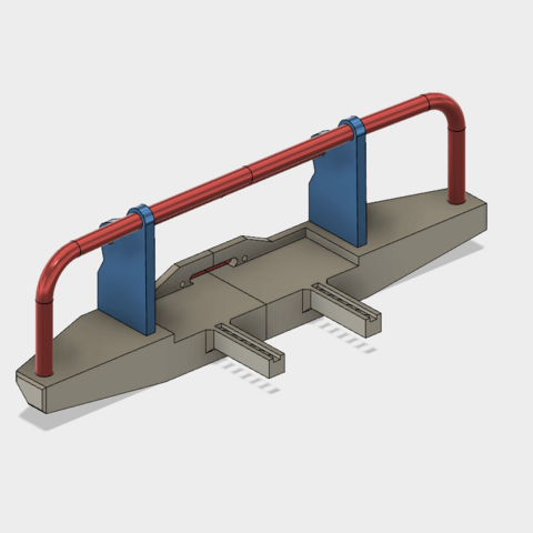 trx4 front bumper 2 bar various 3D print model - Mito3D
