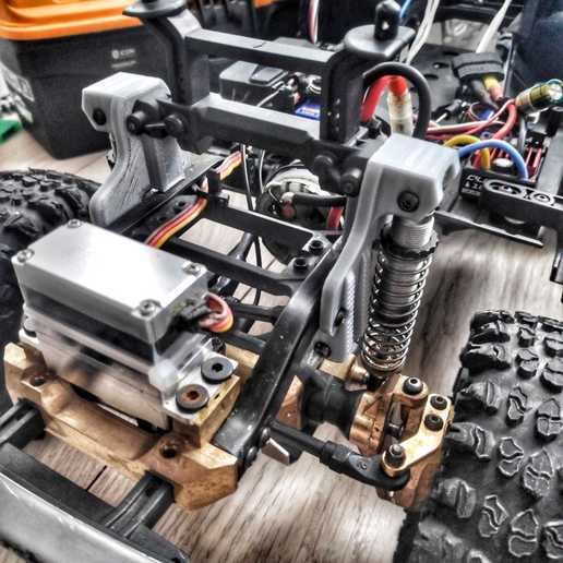 trx4 ön şok kuleleri w panhard v16 çeşitli trx6 traxxas rc rccar paletli 3D print model - Mito3D