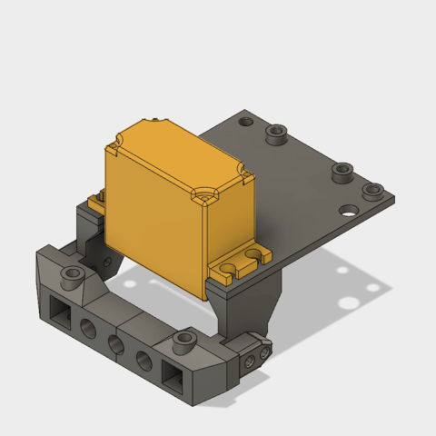 trx4 servo ileri tepsi ekleyin çeşitli scx10 3D print model - Mito3D