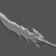 tryndamere sword lol league legends - fan art 3d print model cosplay weapons gun games toys accessories fashion champion halloween equipment fantasy bladed weapon 3d print model - Mito3D
