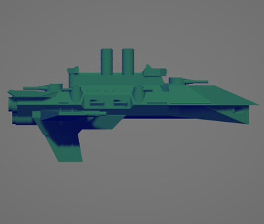 tsar class cruiser spaceship dreadnought space boat ww1 predreadnought sci-fi 3d print model - Mito3D