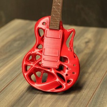 tsplines gibson les paul 59 guitar restyling gadget biomimetic nature art toy math music 3d print model - Mito3D