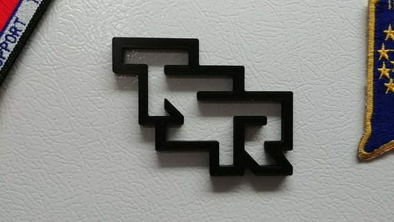 tsr logo 1983 1991 dnd Zindanlar ejderhalar rpg işaretler logolar 3d print model - Mito3D