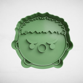 tsum hulk biscotto taglierina frese stl muffe super eroi supereroi meraviglia 3d print model - Mito3D