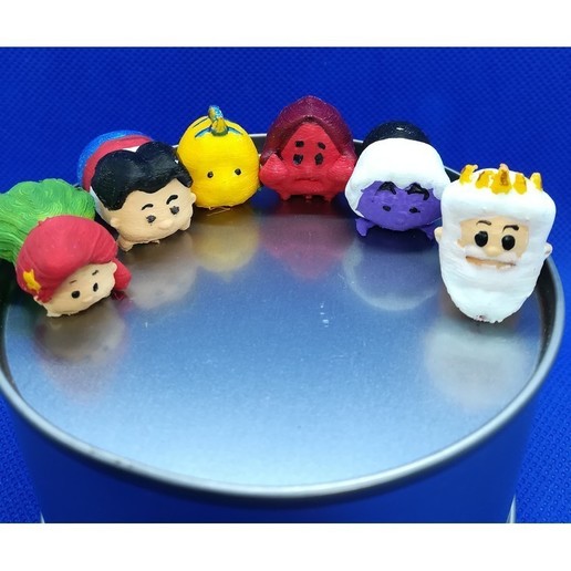 tsum mon chemin de la petite sirène à 6 chiffres jeu l'homme l'amour bateau l'eau du poisson le crabe sébastien sac voyage ursula mer roi prince rouge ariel l'association les figurines figurine princesse disney tsumtsum 3D print model - Mito3D