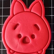 tsum maialino biscotto taglierina 3d print model - Mito3D