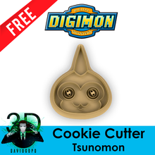 tsunomon biscuit coupeur digimon 3d print model - Mito3D