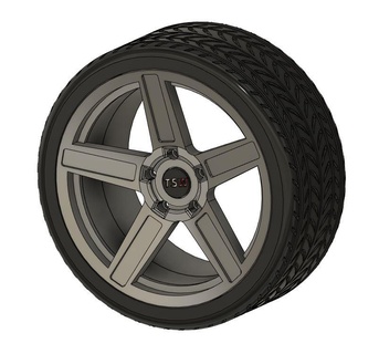 tsw rim tire 1 16 Game wheel car auto rc slot r/c mini-z 1:16 1:18 1:24 tunning custom keychain 3d print model - Mito3D