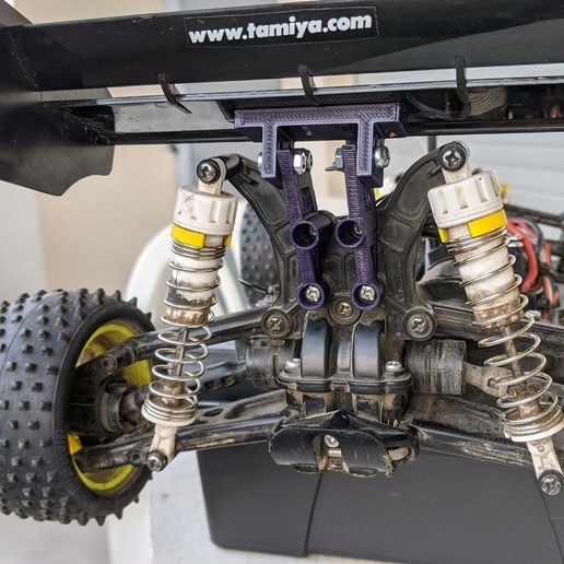 tt 02 retaguarda asa suporte tt02 tt02b b modelo rc buggy 3D print model - Mito3D