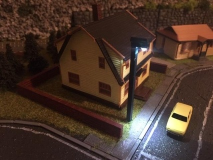 tt scale street lamp 3d print model - Mito3D