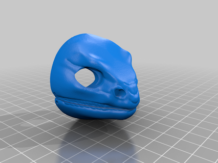 Tuatara inspiriert Fursuit Kopfbasis Base Eidechse Maske Reptil Kostüm Cosplay Mode 3d print model - Mito3D