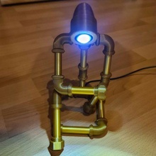 tube man LED lumière lampe table chevet Liseuse gadget deko licht led light rohr 3d print model - Mito3D