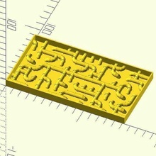 tubo scatola matematica math_art openscad personalizzatore piastrella wang piastrelle 3d print model - Mito3D