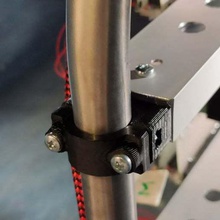 tube bracket rectangular aluminum profile insert pipe tubing staffa holder parts 3d print model - Mito3D