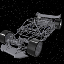 tubo chassis carro corrida sma 3d print model - Mito3D