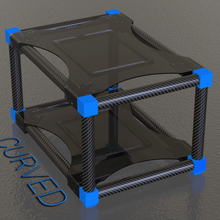 tube frame desk organizer stand gadget 3d print model - Mito3D