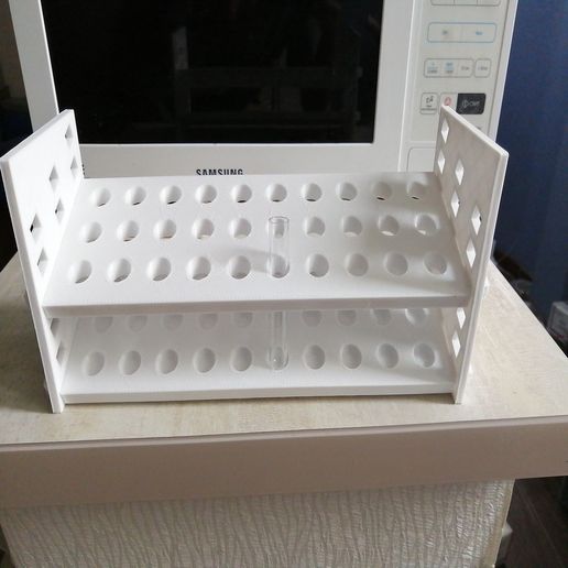 tube holder test stand organization 3D print model - Mito3D