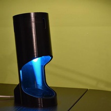 tüp lamba sanat dekoratif aydınlatma 3d print model - Mito3D