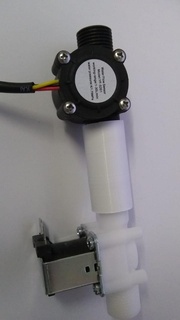 tüp boru 1 2 akış sensör solenoid kapak elektronik tesisatçı sıhhi tesisat 3d print model - Mito3D