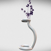Tube Vase 1 Topf Blumen Veranstalter Dekoration Zuhause Haus Pflanzer Design Garten vaze Vasen Leckagen 3d 3dprint Kunst 3d print model - Mito3D