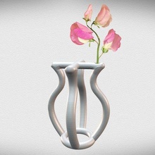 tubo vaso 4 Panela flores organizador decoração casa plantador Projeto Jardim vaze vasos vazes 3d 3dprint arte 3d print model - Mito3D