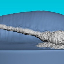 tube vague surf surfant haute océan 3d print model - Mito3D