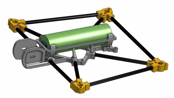 tubolare nanolongrange 18650 batteria dave fpv gatto morto gamma micro quadricottero multirotore telaio veicoli 3d print model - Mito3D