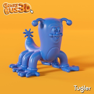 tugler funny cartoon toy collectable art animal weird 3d print model - Mito3D